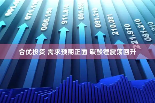 合优投资 需求预期正面 碳酸锂震荡回升