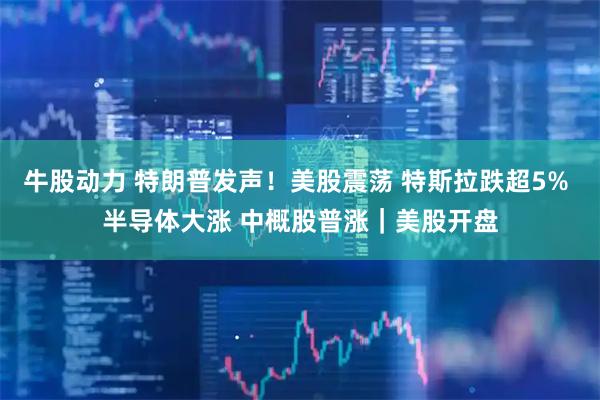 牛股动力 特朗普发声！美股震荡 特斯拉跌超5% 半导体大涨 中概股普涨｜美股开盘